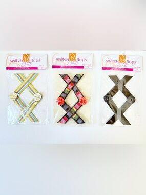 Switchflops Maggie Replacement Straps in Pink, Green & Brown